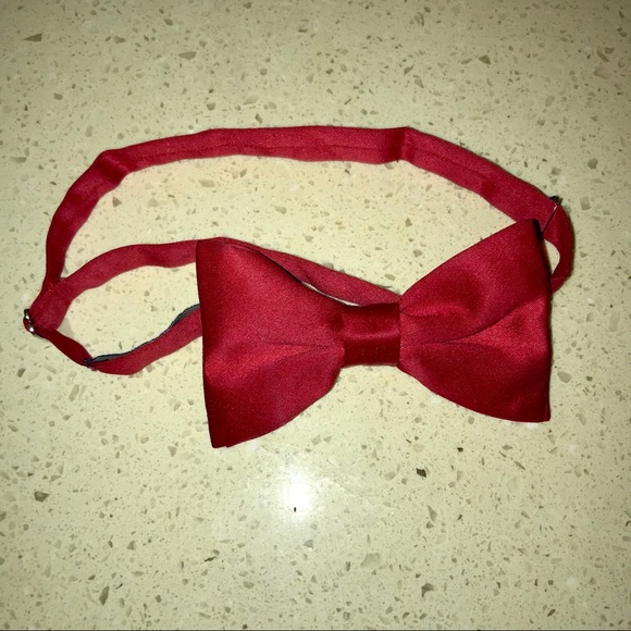American Apparel Traditional bow tie Red Satin - Picture 3 of 6